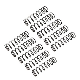 sourcingmap Compression Spring - 1.2mm Wire Dia , 13mm OD , 50mm Free Length Spring Steel Extension Spring,Black,10Pcs