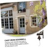 GRIRIW Iron Material Door Chime Charming Vintage Design Hanging Wall