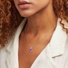 AGRULE Cute Teardrop Necklace Sterling Silver Waterdrop Pendant Created August