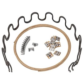 House2Home 18" Couch Spring Repair Kit to Fix Sofa Support for Sagging Cushions - Includes 2pk of Springs, Upholstery Spring Clips, Seat Spring Stay Wire, and Installation Instructions