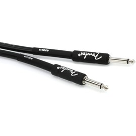 Fender Professional Series Instrument Cable - 25 ft - STR/STR - Black