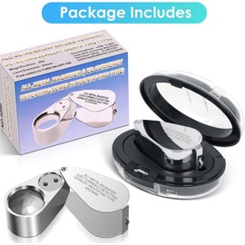 30 X 21mm Glass Jeweler Loupe Loop Eye Magnifier Magnifying (Led)