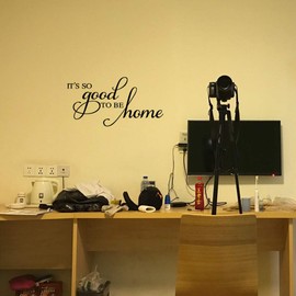 ZSSZ It's So Good to be Home - Family Quotes Wall Decal Vinyl Wall Sayings Room Door Décor Art Letters