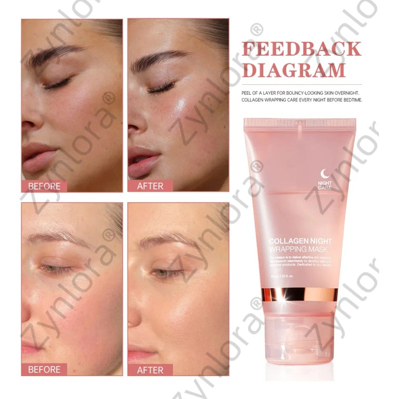 Gel Mascarillas Faciales Colágeno Nocturna