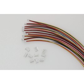 HSF 20 Sets Mini Micro JST MX 1.25mm 4 Pin Male Connector Plug with 28 AWG 150mm Wire Cable and Female Board Connector for LED Wall-washers, RC Toys, Household Appliances