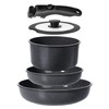 GiPP Ceramic Pots and Pans Set Non Stick, Nonstick Detachable