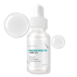 Sérum De Niacinamida Al 10% + Zinc Al 1% - Sérum Facial De Niacinamida - Controla El Exceso De Grasa, Minimiza Los Poros Y Tonifica La Piel - Hidratación Profunda, Suave Para Todo Tipo De Pi