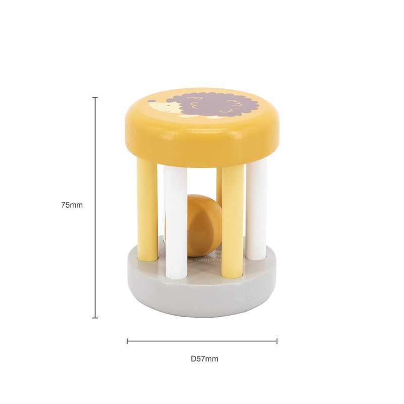 PolarB Polar Bee Rattle Hedgehog TYPR44021C