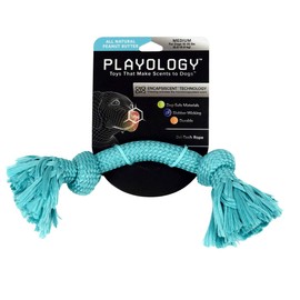 Playology Dri-Tech Dog Rope Toys - Engaging All-Natural Scented Dog Rope for Small, Medium & Large Dogs - Interactive & Tough Non-Toxic Tug of War Dog Toy - Rope Dog Toys for Aggressive Chewers