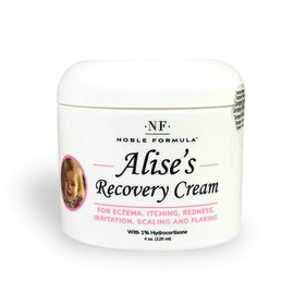 Noble Formula, Alise's Recovery Cream with 5% Ammonium Lactate, 1% Hydrocortisone, 0.125% Pyrithione Zinc (ZnP), Moisturizing Cream, 4 oz