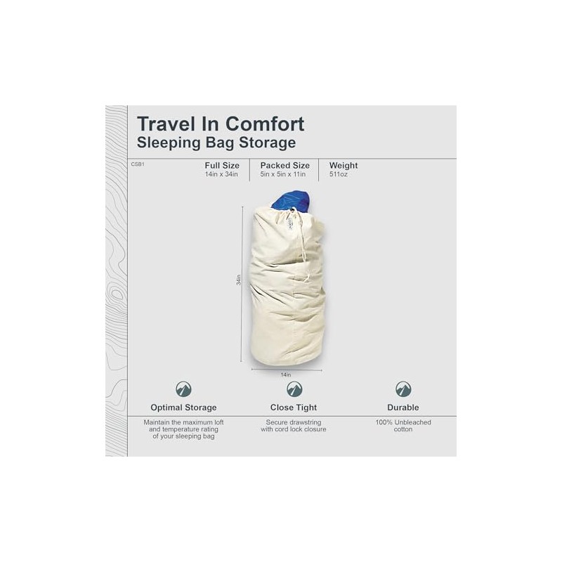 Cocoon Storage bag for sleeping bags - cotton