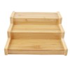 Enwye Spice Rack 3-Tier Bamboo Wood Shelf, Kitchen Organizer for