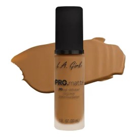 Base de Maquillaje Líquida L.A. Girl Pro Matte, Tono Warm Siena, 30mL