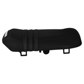 Enjoy Mfg Seat Cover - Compatible Fit for 2003-2009 Honda Ruckus NPS50 Black TLD - Logo - #346 (All Black/Black Ribs)