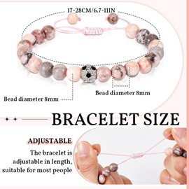 Otuuz Football Bracelets for Girls Football Gifts with Card for Girls Boys Teenage Age 7 8 9 10 11 12 13 14 15 Years Old, Birthday Christmas Graduation for Sports Team Lover Fans(Gemstone Style)