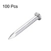 TOP-VIGOR 100Pcs Hardware Nails, 2.4mmx25mm Fiber Concrete Cement Wall Point