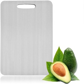 Titanium Cutting Board, 2025 New Upgrade 100% Pure Titanium Cutting Boards for Kitchen, Hygiene & Durability Non Stick Titanium Chopping Board, Double sided Titanium Cutting Mat (13 x 9 in)