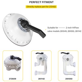 Bzsunway Replace Part for 272422 Valve Top Assembly Suitable for Hi-Flow Pool and Spa 2-Inch Valve 261049, 261050, 261142