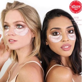 Gold Under Eye Patches | WANDER BEAUTY BAGGAGE CLAIM | Under Eye Mask, Brightens Dark Circles, Hyaluronic Acid Eye Mask - Puffy Under Eye Bags, Fine Lines, Wrinkles, Dullness, Hydrates, Moisturize (2 Pack - Contains 6 Pairs of Rose Gold and 6 Pairs of Gold)