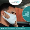 Simply Sanitize Reusable Light Blue Fabric Face Mask, NM004