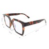 2SeeLife Oversized Square Blue Light Reading Glasses for Women (Tortoise,