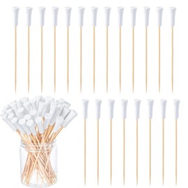 MFCGHXR 200 Pieces 5.91 Inch Golf T-Shirt Appetizer Toothpicks Golf Theme T-Shirt Skewers Disposable Bamboo Sandwich Fruit Cocktail Picks for Catering Events Buffet Parties Holiday Accessories
