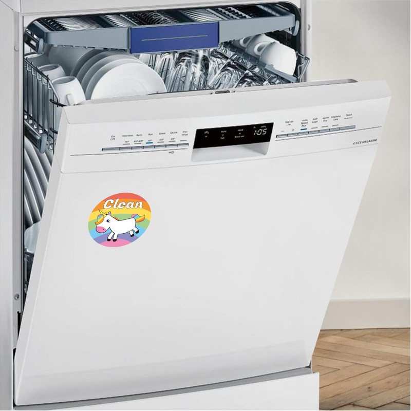 SURALIN Magnet Dishwasher Clean Dirty Sign Funny Design Magnet for