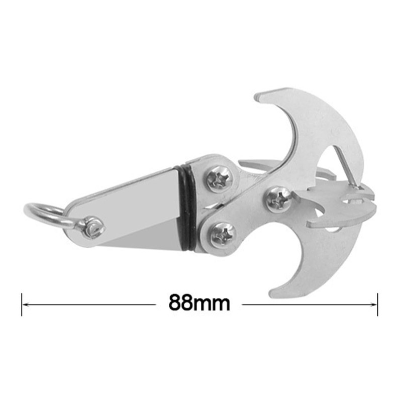Sarini Grappling Hook Foldable Gravity Climbing Claw Multifunctional Stainless Steel