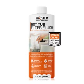 Bio Ouster Hot Tub Filter Cleaner Soaking Solution - Removes Gunk & Improves Filter Life & Efficiency - Hot Tub Cleaner & Spa Chemicals - Made in USA (32oz)