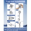 PWERAN RV Shower Head with Hose, High Pressure9 Mode Shower