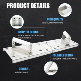 Push Up Board Full Metal Multi Functional Heavy Duty pushup board Pectoral Muscle Arm Exercise Professional Equipment Home Gym Equipment, Best Choice for Fitness Professionals Gift