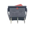 3 pin 2 Position Red Lighted Rocker Switch for Desktop