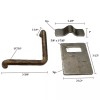 Hardware Store 3 1/2" Gate Latch with Bracket &Door Keeper