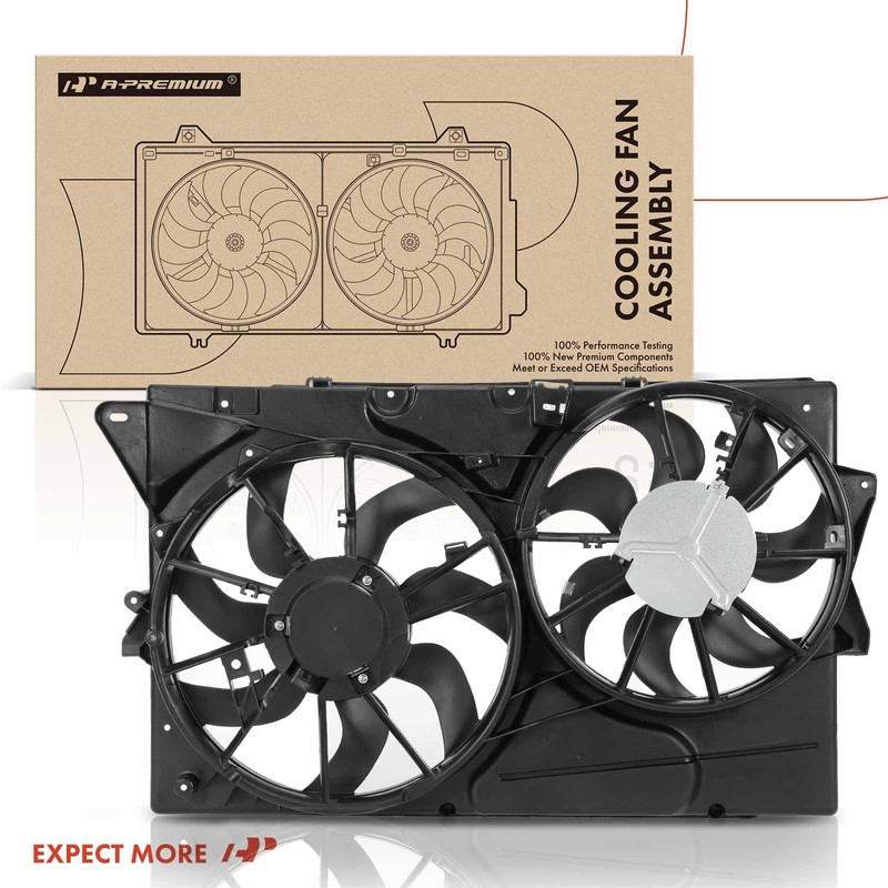 A-Premium Engine Radiator Cooling Fan Assembly Compatible with Select Ford