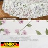 ANRO Oilcloth Tablecloth Oilcloth Tablecloth Washable Garden Tablecloth Flowers Oval