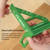3D Multi-Angle Carpenter Square Protractor 22.5-90 Degree Aluminum Alloy Multi-Angle