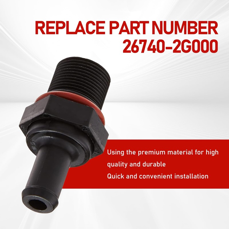 Sumjig 1 PC Automotive PCV Check Valve, Replacement OEM #267402G000