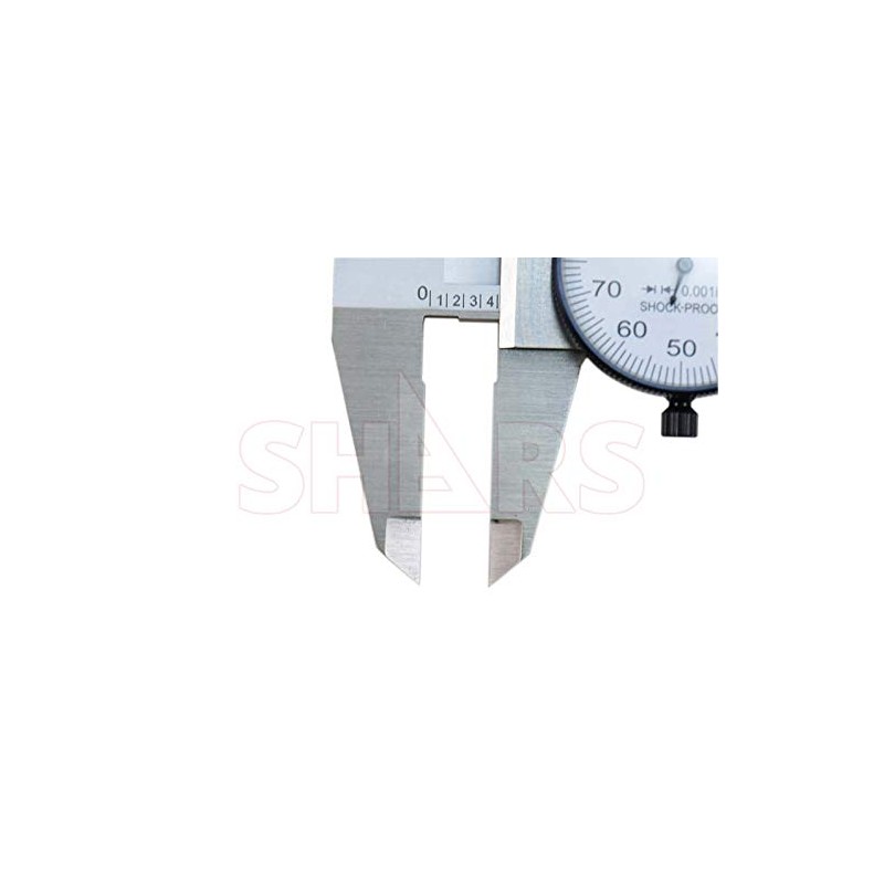 Shars Precision Stainless Steel Shock Proof Dial Caliper 0-6" w/Metric