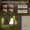 LOQRON Double Front Door Handle Set with Dummy and Deadbolt,