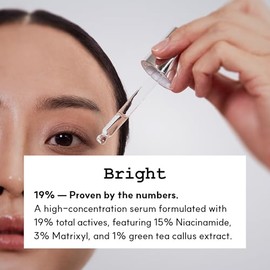 Suero facial corrector de manchas oscuras de niacinamida al 19% – Suero iluminador coreano para hiperpigmentación, marcas de acné y tono de piel desig
