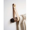 KEYAIIRA - Curtain rod holder leather curtain rod bracket holders