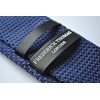 Frederick Thomas plain navy blue knitted tie