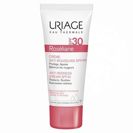 Uriage Roseliane Crema facial anti-rojeces SPF30 hidratante 40ml - con Extracto de Ginseng y Algas, Cubre el Enrojecimiento, Proporciona una Acción Ca