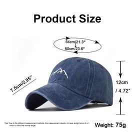 HSAJS Baseball Cap for Men and Women, Breathable Adjustable Trucker Cap, Baseball Cap, Sun Protection, Baseball Cap, Tennis, Golf, Sports Cap, blue