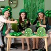 200Pcs St Patrick's Day Party Plates Supplies,Green Shamrock Paper Plates,Napkins,and