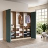 Bifold Door Hardware Set, with 36” Track, Aluminum Sliding Cabinet