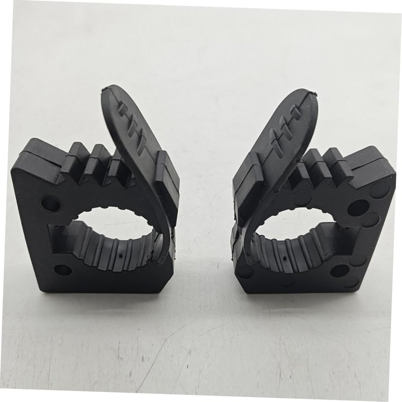 NOLITOY 2pcs Adjustable Quick Release Rubber Pole Clamp for Mounting
