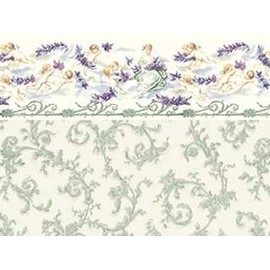 Dollhouse Miniature Wallpaper, Symphony, Seafoam, 3 pc #MG212D24