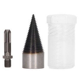 Wood Splitter Drill Carbon Steel High Hardness Removable Wear Resistant Firewood Drill Bit with Square Shank 42mm / 1.65in
