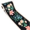 Elegant Black Floral Wallpaper Border Peel and Stick Wall Decal